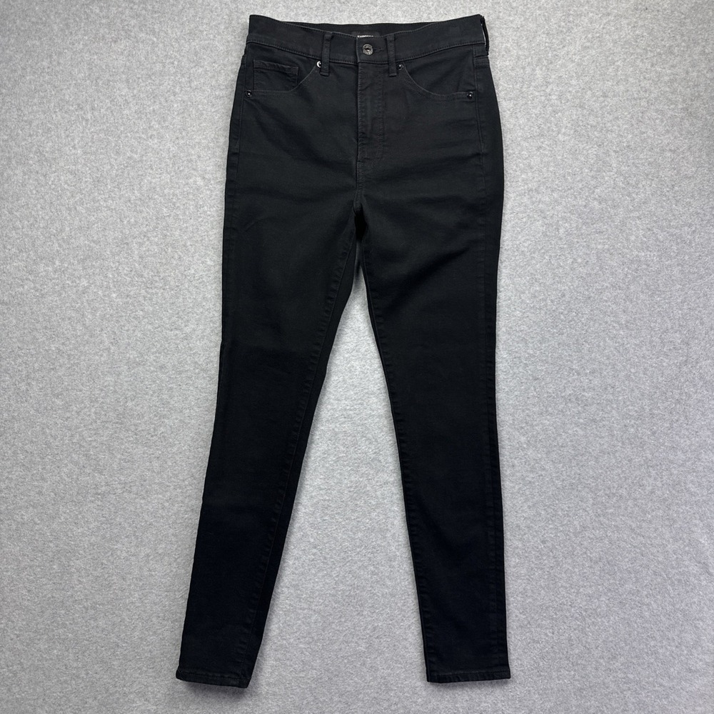 Express Women's Skinny High Rise Black‎ Jeans Size 2 Regular